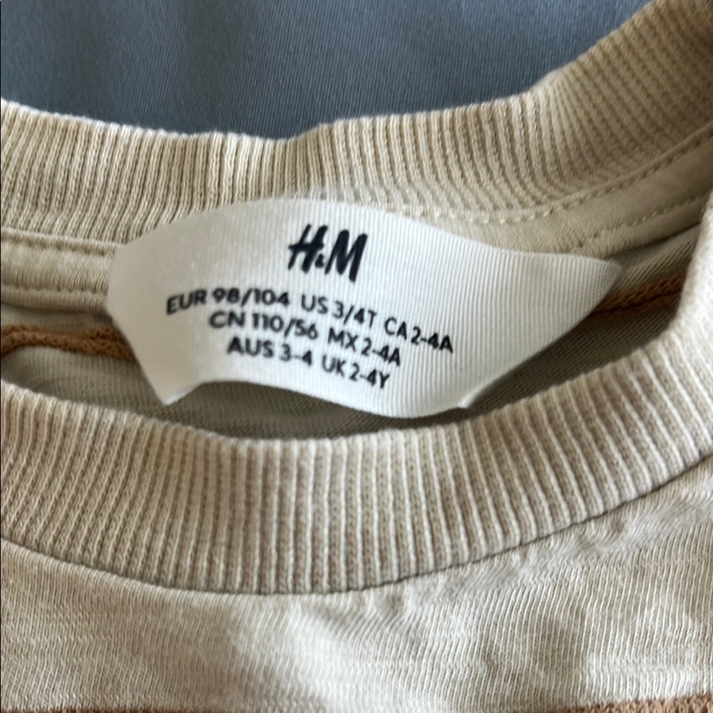 Kids Cream Striped Shirt - Picture 4 of 5
